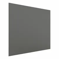 HADRIAN Partition Panel: Stainless Steel, Powder-Coated, Slate, 58 in Ht, 58 in Wd, 1 in Thick (MPN 53GR58-621)