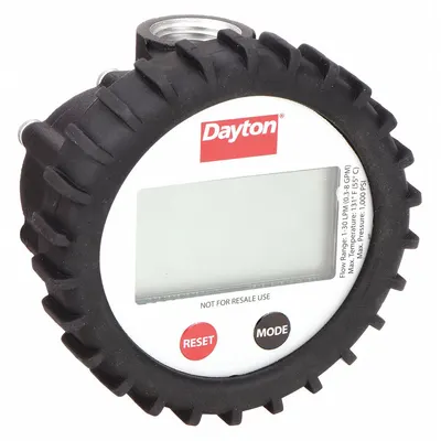 Dayton Electronic Flowmeter: Electronic Flowmeter, Electromagnetic - Oval Gear Totalizers