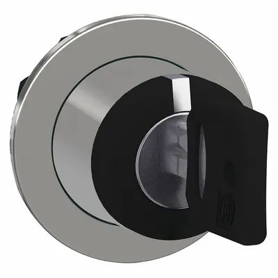 SCHNEIDER Keyed Selector Switch: 3 Position, 30 mm Panel Mounting Size - Panel-Mounted Key Switches without Contacts