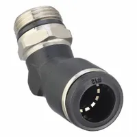 AIGNEP USA Push-Fit Elbow Fitting: 12 mm OD x 3/8 in Pipe Size, Push-to-Connect x Universal Thread (MPN 55170-12-3/8)