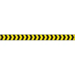 Pattern Barrier Tape, 2 in x 60 yd, Black/Yellow Vinyl, No Legend