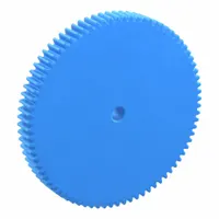 Hubless Spur Gear: Module m 2, 80 Teeth, 15 mm Bore Dia, Nylon, 20° Pressure Angle, Plain Bore (MPN PSA2-80)