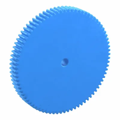 KHK GEARS Hubless Spur Gear: Module m 2, 80 Teeth, 15 mm Bore Dia, Nylon, 20° Pressure Angle - Hubless Metric Spur Gears