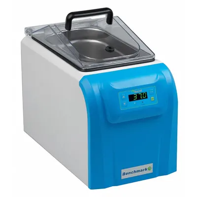 BENCHMARK SCIENTIFIC Water Bath: 4 L Capacity, 100°C Max Temp, Stainless Steel, +0.2°C - General Purpose Water Baths