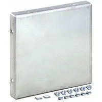 HOFFMAN Wireway Closure Plate: 12 in Wd, 12 in Ht, 14 ga Gauge, 1, Without Knockouts, Steel (MPN F1212GCPNKGV)