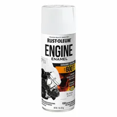 This white, clear-sheen ceramic coating is a solvent-based acrylic formulated for metal surfaces. It provides a smooth, texture-free finish and covers 2 to 14 sq ft. Suitable for high-heat applications such as engine parts and other metal components exposed to elevated temperatures.