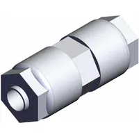 SMC Fitting: 1/4 in OD x 5/32 in OD Size, Compression x Compression, PFA (MPN LQ1U2A)