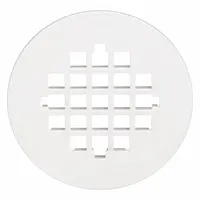 OATEY Strainer: Plastic, Unfinished, 4 1/4 in Overall Dia, 1/4 in Overall Ht, Snap-In (MPN 42136)