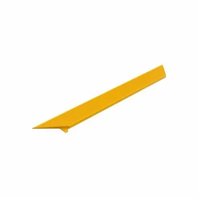 NOTRAX Mat Edging: Ramp Edge, 6 in x 3 ft, NOTRAX M.D.-X Ramp System, Ribbed, Yellow - NoTrax Cushion-Ease Interlocking Mat System