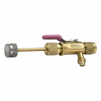 YELLOW JACKET Valve Core Remover: 10 in Lg, Brass, 1/4 in Female SAE Right-Hand, A2L Compatible (MPN 18994)