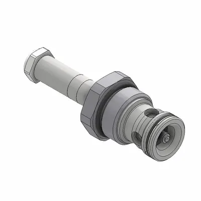 Parker Poppet Valve: Steel, Screw-In, Two Positions, Normally Open, Two-Way - Solenoid Cartridge Valves