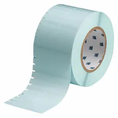 Precut label roll with tamper-indicating feature that reveals a VOID pattern upon removal. Each label measures 3/8 in x 1 1/2 in, clear gloss finish, with a 3/8 in core. Suitable for securing assets, equipment, and access panels where tamper evidence is required.