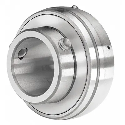 TRITAN Insert Bearing: SSUC205-14, 7/8 in Bore, 2 3/64 in OD, 0.669 in Outer Ring Wd - Food-Grade Spherical Insert Bearings