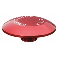 EATON Mushroom Head: 30 mm Panel Size, Non-Illuminated, Metallic, Emergency Stop, Red (MPN 10250TJ63)