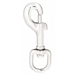 This slide bolt spring snap features a zinc construction with a 3/8 in opening size. Designed for slide bolt operation, it provides a secure closure for non-lifting applications such as tethering tools or securing light equipment.