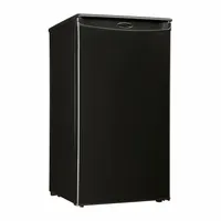 DANBY Mini Fridge: Black, 3.3 cu ft Total Capacity, 4 Shelves, Energy Star Certified (MPN DAR033A1BDD)