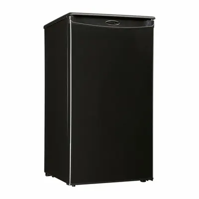 DANBY Mini Fridge: Black, 3.3 cu ft Total Capacity, 4 Shelves - Mini Refrigerators