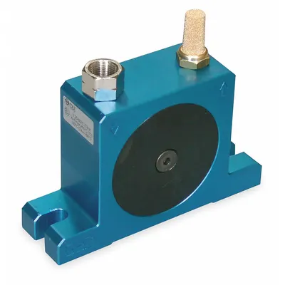 Dayton Pneumatic Vibrator: 706 lbf, 12,500 vpm, 3/8 in NPT, 80 dBA, Aluminum - General Purpose Turbine & Ball Vibrators
