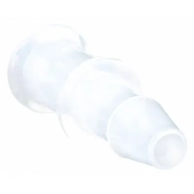 ELDON JAMES Barbed Fitting Coupling: Barbed, 1/8 in ID x 1/16 in ID Fitting Size, HDPE - Polyethylene Barbed Tube Fittings