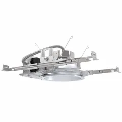 This 6-inch diameter canless downlight trim insert features a clear semi-specular finish. Designed for use with the LDN6 series, it operates at 57.7 W. Suitable for commercial and industrial lighting applications in drop ceilings or open plenums.