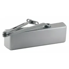 This LCN 4040 Series door closer is a Grade 1 heavy-duty, aluminum standard arm-mount closer designed for interior/exterior use. It features a non-hold open type, adjustable spring size 6, and is ADA compliant. Typical applications include controlling door closing on commercial doors in high-traffic areas.