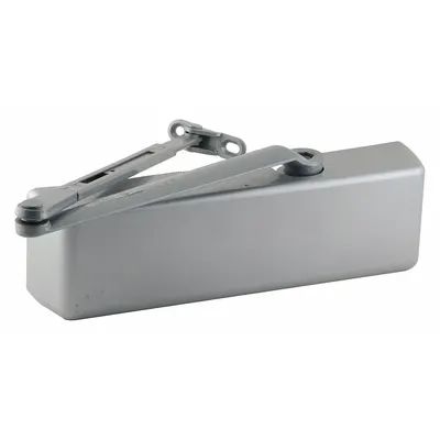 LCN Door Closer: Std Mounting Type, Grade 1 - Heavy Duty, Aluminum, 12 1/8 in Lg - Standard Arm-Mount Door Closers
