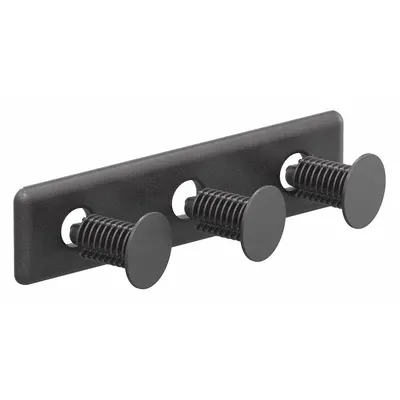 80/20 End Cap: 10 Series, Inch, 3 in x 1/8 in x 1 in, Black, ABS, Dust Cover - End Caps