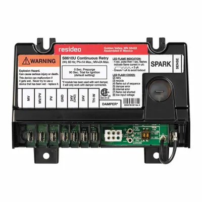RESIDEO S8610U3009 Intermittent Pilot Ignition Control, 24V AC - Intermittent Pilot Ignition Controls
