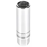 SK HAND TOOL, LLC Spark Plug Socket: 3/8 in Drive Size, 14 mm Socket Size, 6-Point, Std, Chrome (MPN 4431)