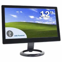 DOUBLESIGHT Portable Monitor: Std, DS-12U Portable Video Monitor, 250 nit Brightness, 500:1, LCD