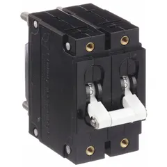 Panel Mount Circuit Breaker: 30 A Amps, 240/277V AC, 125V DC, Threaded Insert, 2.48 in Dp (MPN CA2-BO-34-630-111-C). Key specifications — Terminal Connection: #10-32 Stud; AC Voltage Rating: 240/277V AC; DC Voltage Rating: 125V DC; Mounting Type: Threaded Insert.