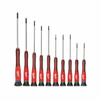 MILWAUKEE Screwdriver Set: 1-10 Pieces, 10 Pieces, Phillips/Slotted/Torx Tip, 10 3/4 in Overall Lg (MPN 48-22-2612)