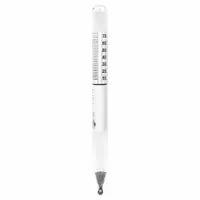 Specific Gravity Hydrometer: Baume/Specific Gravity, 0.70/1.00, 0.01, Glass, +/-0.01/+/-1° (MPN 6604DS-04)