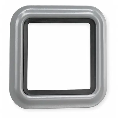 FEDERAL SIGNAL Gasketed Trim Ring TR, Gray Neoprene, 2 1/4 in x 5 5/8 in - Spacers for Alarm & Wall Fixture Covers