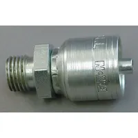 AEROQUIP Hydraulic Crimp Fitting: Steel x Steel, Straight, -12 For Hose Dash Size, Male x Genderless (MPN 4S20EK12)