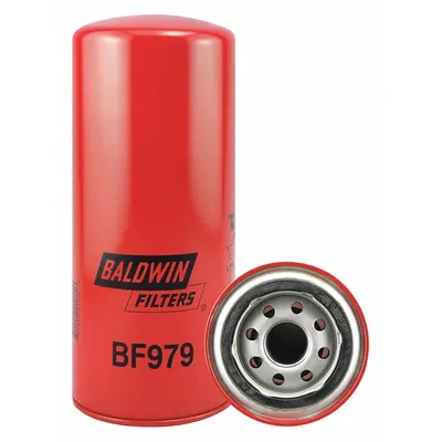 BALDWIN FILTERS Fuel Filter: Spin-On, 3 11/16 in Outside Dia, 1"-14 Thread Size, Cellulose - Spin-On Fuel Filters