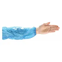 Protective Sleeves: 18 in Overall Lg, Serged Seam, Blue, 1 mil Thick, Polyethylene, PIP, 1,000 PK (MPN 2418PEB)
