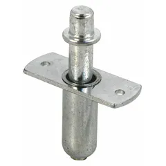 This pivot guide is a hanging door pivot component used to align and support swinging doors. It measures 1 3/4 inches in length and 3 13/16 inches in width, supplied as a single pair (1 PR).