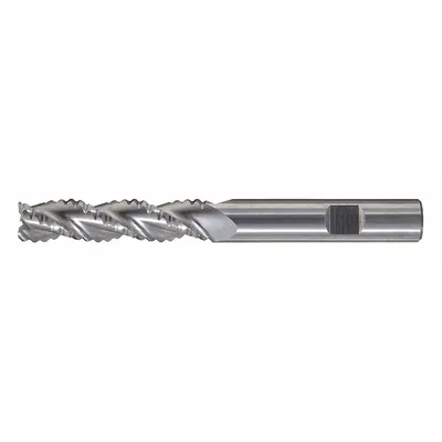 CLEVELAND Roughing End Mill: Carbide, TiCN Coated, 3 Flute, Coarse Pitch, 5/8" Mill Dia - Square Carbide Roughing End Mills for Nonferrous Materials