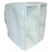 Cube Air Filter: 20 in x 20 in x 10 in, 2 Pockets, Synthetic, Blue/White, MERV 8