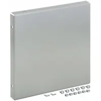 HOFFMAN Wireway Closure Plate: 12 in Wd, 12 in Ht, 14 ga Gauge, 1, Without Knockouts, Steel, Painted (MPN F1212GCPNK)