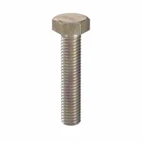 Hex Head Cap Screw: Steel, Class 10.9, Zinc Yellow, M8, Metric, 40 mm lg, Fully Threaded, 100 PK (MPN HF10080401-100P1)