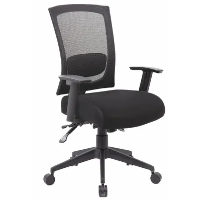 OEM Office Chair: Black - Adjustable-Arm Office Chairs