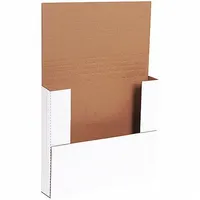 Mailer,Esy Fld,12" x 10-1/2" x 2",White,PK50: White, 12 in Inside Lg, 2 in Inside Ht, 50 PK (MPN M12102BF)