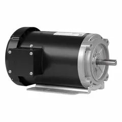 Totally enclosed fan cooled (TEFC) 3-phase AC motor with C-face/universal mount. Rated 1/2 hp, 1725 RPM at 60 Hz, 208-230/460V AC, full load current 2.3-2.4/1.2 A. Suitable for pumps, fans, conveyors, and machine tools.