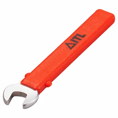 ITL Open End Wrench: Alloy Steel, Chrome, 3/8 in Head Size, 5 in Overall Lg - SAE, Single End, Open End Wrenches