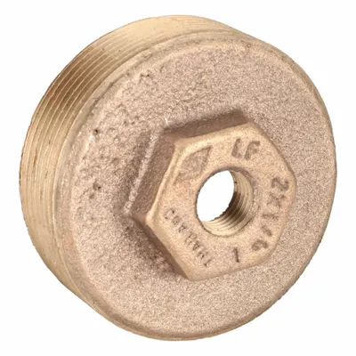 OEM APPROVED VENDOR Metal Pipe Straight, 2 in x 1/4 in, Class 125, Brass, 200 psi - Threaded Low-Pressure Pipe Fittings for Potable Water