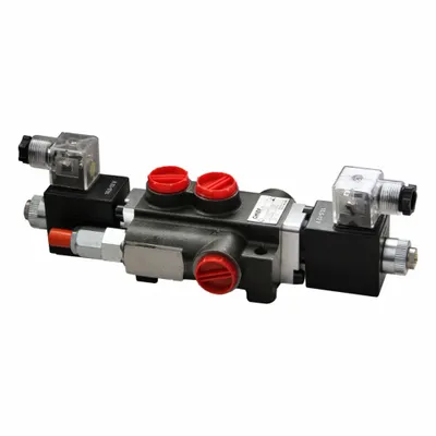 CHIEF Hydraulic Manifold Valve: 13 gpm Max Flow Rate, Three Positions, Inlet/Outlet/Work - Solenoid-Operated Directional Control Valves