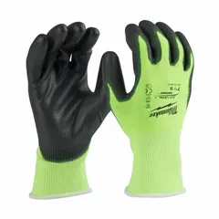 Knit gloves with a smooth polyurethane palm coating, ANSI Abrasion Level 3. Latex-free and touchscreen compatible. Suitable for general handling, assembly, and light fabrication tasks. Sold as a 12-pack.