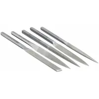 Habilis File Set: Equaling/Half Round/Round/Square/Triangular, 215 mm Lg without Tang, 5 Pieces (MPN HB2627D126)